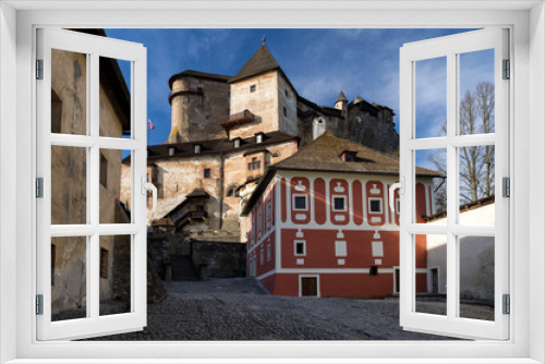 Fototapeta Naklejka Na Ścianę Okno 3D - Orava castle, Slovakia