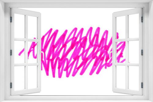 Fototapeta Naklejka Na Ścianę Okno 3D - Abstract pink handmade touches texture on white