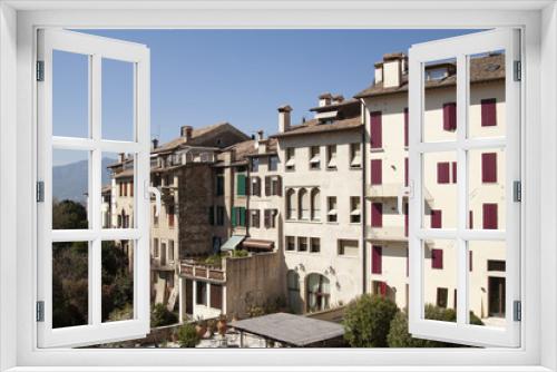 Fototapeta Naklejka Na Ścianę Okno 3D - Borgo storico Asolo Treviso Italia