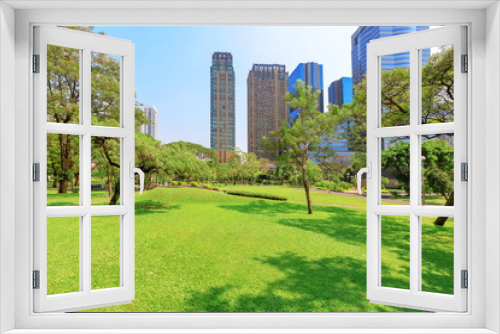 Fototapeta Naklejka Na Ścianę Okno 3D - Beautiful garden in daytime