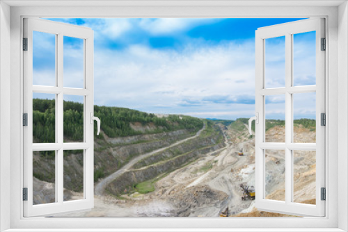 Fototapeta Naklejka Na Ścianę Okno 3D - large quarry sand