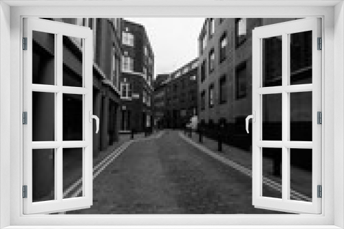 Fototapeta Naklejka Na Ścianę Okno 3D - London in black and white,