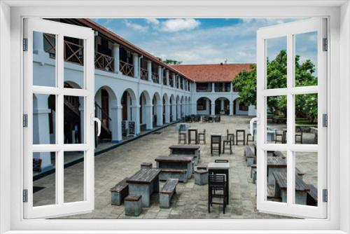 Fototapeta Naklejka Na Ścianę Okno 3D - The old Dutch hospital building in Galle in Sri Lanka
