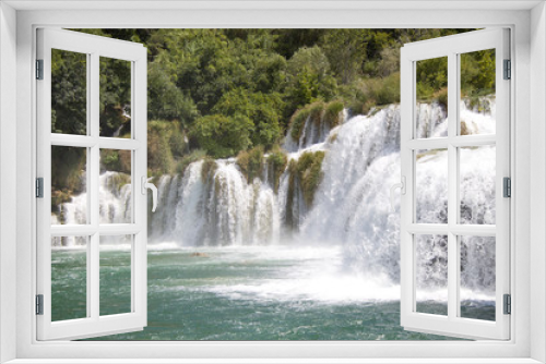 Fototapeta Naklejka Na Ścianę Okno 3D - Chorwacja - Wodospady Krka