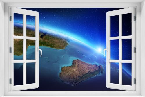 Fototapeta Naklejka Na Ścianę Okno 3D - Planet Earth geography. 3d rendering