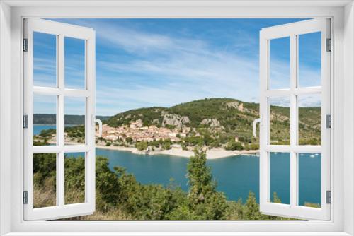 Fototapeta Naklejka Na Ścianę Okno 3D - French village of Bauduen, Lac de sainte croix, france