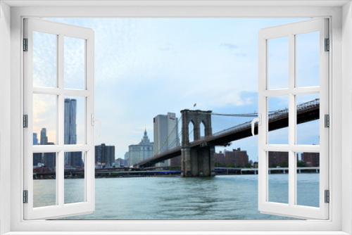 Fototapeta Naklejka Na Ścianę Okno 3D - Brooklyn bridge - New York 2010