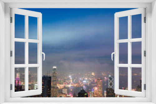 Fototapeta Naklejka Na Ścianę Okno 3D - Victoria Peak HONG KONG