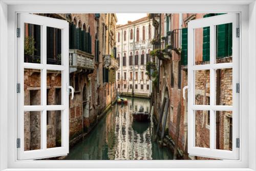 Fototapeta Naklejka Na Ścianę Okno 3D - Italy, Venice, typical canal