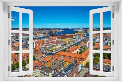 Top view of Copenhagen, Denmark