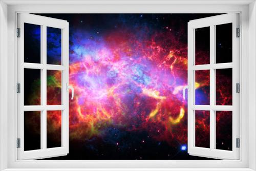 Fototapeta Naklejka Na Ścianę Okno 3D - colorful space nebula, endless amount of planets and stars, elements of this image furnished by nasa  b