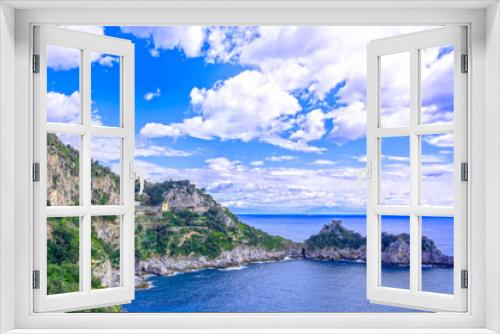 Fototapeta Naklejka Na Ścianę Okno 3D - Amalfi Coast, Copa di Conca, in Italy