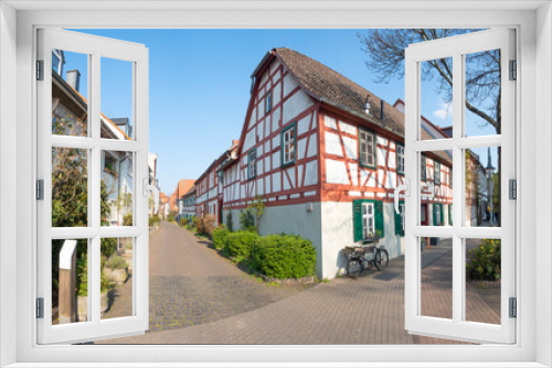 Fototapeta Naklejka Na Ścianę Okno 3D - Hanau, Kesselstadt, half timbered houses