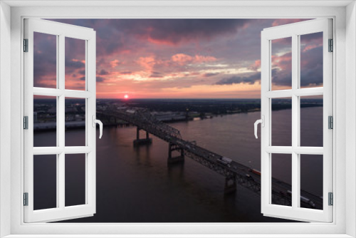 Fototapeta Naklejka Na Ścianę Okno 3D - Mississippi River Bridge