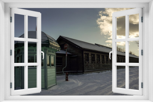 Fototapeta Naklejka Na Ścianę Okno 3D - Abashiri, Japan, Winter, Jail