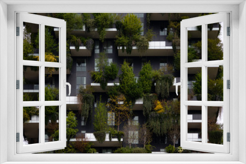 Fototapeta Naklejka Na Ścianę Okno 3D - urban vertical garden
