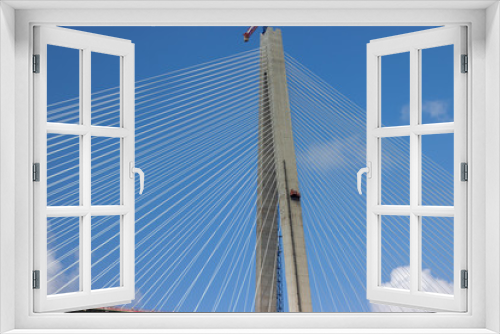Fototapeta Naklejka Na Ścianę Okno 3D - Atlantic Bridge, Panama near completion 