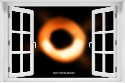 Fototapeta Naklejka Na Ścianę Okno 3D - Black Hole , illustration