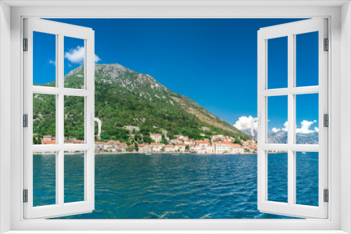 Fototapeta Naklejka Na Ścianę Okno 3D - Panoramic view of Perast, Montenegro