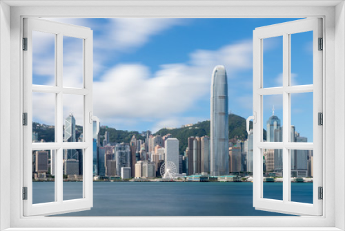 Fototapeta Naklejka Na Ścianę Okno 3D - Hong Kong Skyline from Kowloon