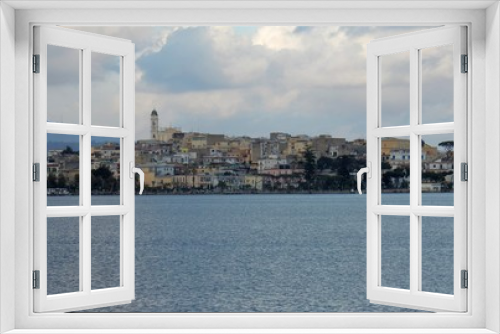 Fototapeta Naklejka Na Ścianę Okno 3D - Bacoli - Panorama dal Lago Miseno