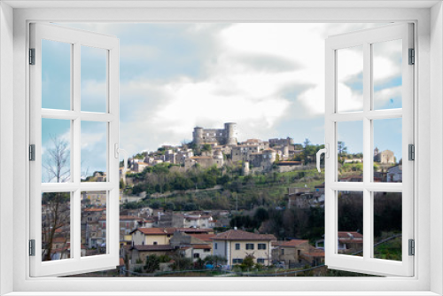 Fototapeta Naklejka Na Ścianę Okno 3D - Vairano Patenora castle