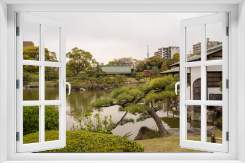 Fototapeta Naklejka Na Ścianę Okno 3D - KIYOSUMI TEIEN garden in TOKYO,JAPAN. Spring
