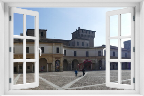 Fototapeta Naklejka Na Ścianę Okno 3D - St. George castle square in Mantova
