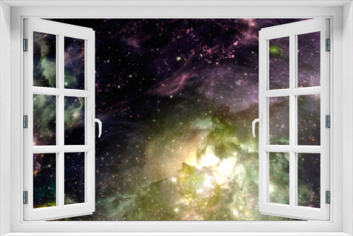 Fototapeta Naklejka Na Ścianę Okno 3D - Background of galaxy and stars