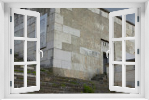 Fototapeta Naklejka Na Ścianę Okno 3D - Nuremberg, Germany - Aug 22, 2016:  Ruins of the Zeppelin Field, where from 1933 former Nazi National Socialists used the area for their Party Rallies in Nuremberg.
