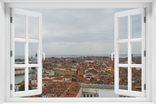Fototapeta Naklejka Na Ścianę Okno 3D - View of Venice from San Marco Bell Tower