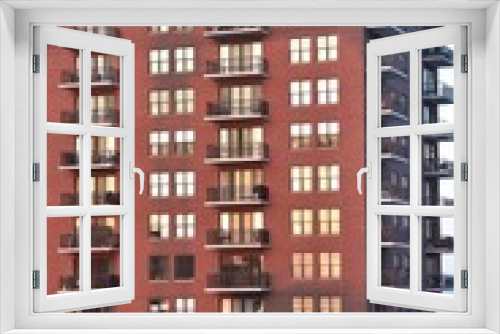 Fototapeta Naklejka Na Ścianę Okno 3D - Tall Apartment Building
