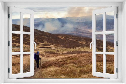 Fototapeta Naklejka Na Ścianę Okno 3D - Ben Chonzie is 3,054 ft (931m). At any time of year the views from the summit are tremendous in every direction. To the north west the Ben Lawers range stands out proudly; in the north east the hills 