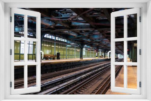 Fototapeta Naklejka Na Ścianę Okno 3D - New York City Subway in Coney Island Beach, New York City, USA