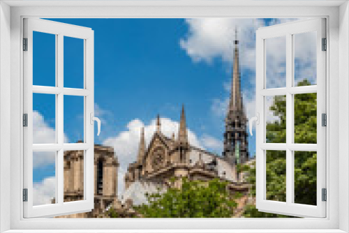 Fototapeta Naklejka Na Ścianę Okno 3D - Notre Dame de Paris Cathedral, most beautiful Cathedral in Paris. France