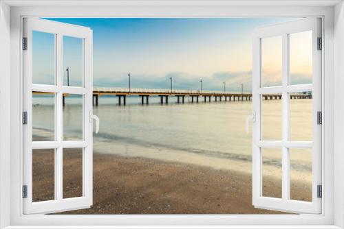 Fototapeta Naklejka Na Ścianę Okno 3D - Pier at Sunrise