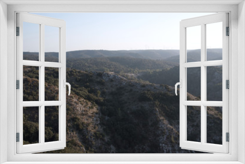 Fototapeta Naklejka Na Ścianę Okno 3D - paysage de collines du sud de la France