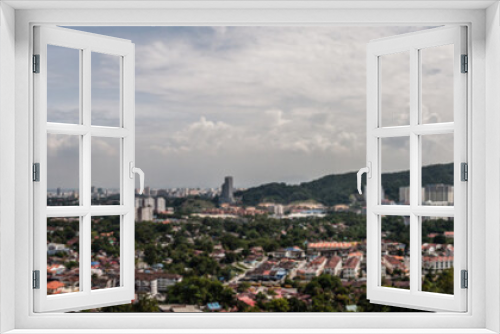 Fototapeta Naklejka Na Ścianę Okno 3D - A panoramic view of George Town and suburbs