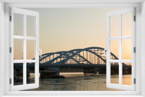 Fototapeta Naklejka Na Ścianę Okno 3D - Maqta Bridge, Abu Dhabi, United Arab Emirates