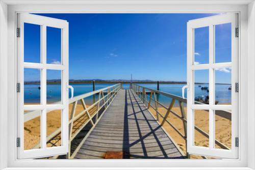 Fototapeta Naklejka Na Ścianę Okno 3D - Faro beach
