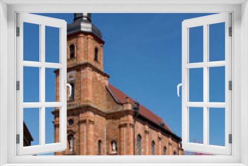 Fototapeta Naklejka Na Ścianę Okno 3D - St. Martin Kirche in Mömlingen im Odenwald in Unterfranken, Bayern, Deutschland 