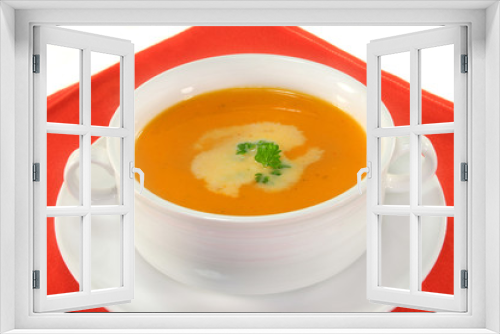 Fototapeta Naklejka Na Ścianę Okno 3D - Kürbissuppe