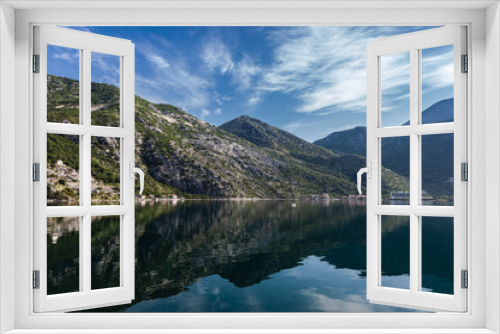 Fototapeta Naklejka Na Ścianę Okno 3D - View on Bay of Kotor, Montenegro. Summer.
