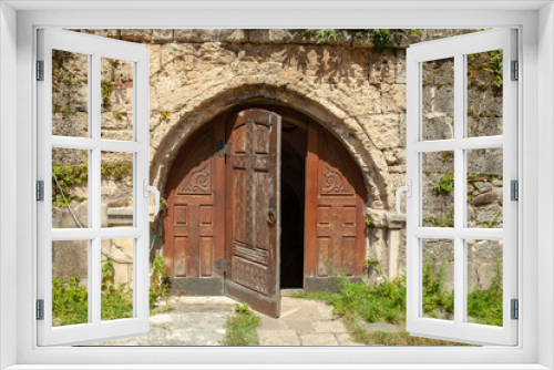 Fototapeta Naklejka Na Ścianę Okno 3D - Georgia, Martvili 01 September 2018 Monastery is a Georgian monastic complex. Martvili-Chkondidi Cathedral