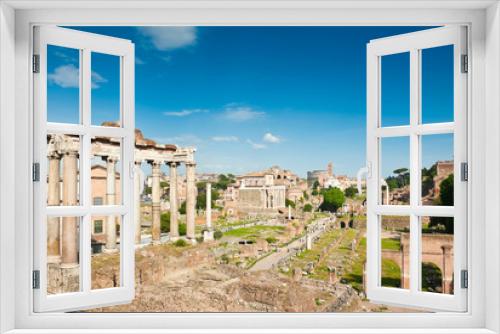 Roman Forum in sunny spring day. Rome. Italy