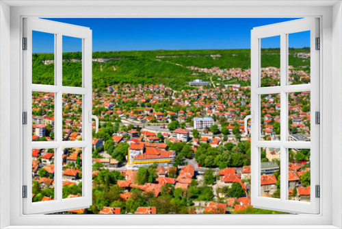 Fototapeta Naklejka Na Ścianę Okno 3D - Beautiful landscape over Provadia town in Bulgaria - panoramic view