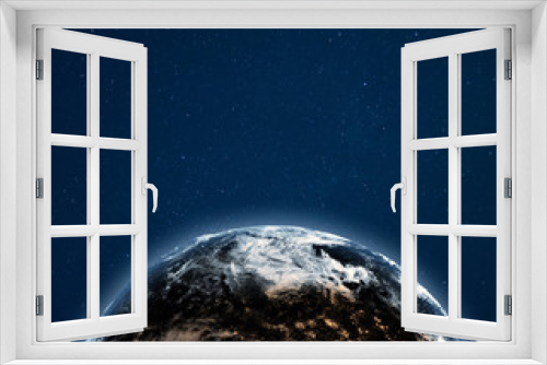 Fototapeta Naklejka Na Ścianę Okno 3D - World globe weather background