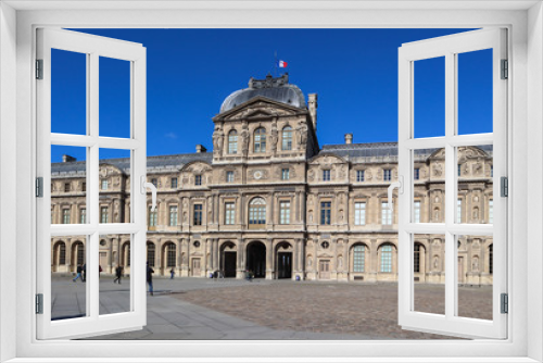 Fototapeta Naklejka Na Ścianę Okno 3D - Paris / France - April 04 2019. The Louvre Museum Paris