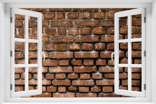 Fototapeta Naklejka Na Ścianę Okno 3D - brick wall background