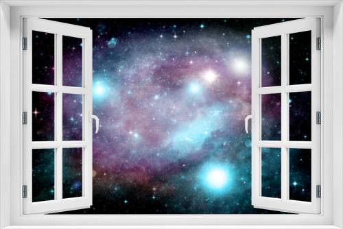 Fototapeta Naklejka Na Ścianę Okno 3D - galaxy in a free space